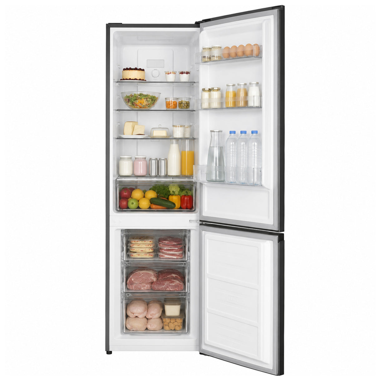 Frigo congélateur Heinner HCNF-HM253INVXE – 253 L – No Frost – moteur inverter – inox – 5 ans de garantie
