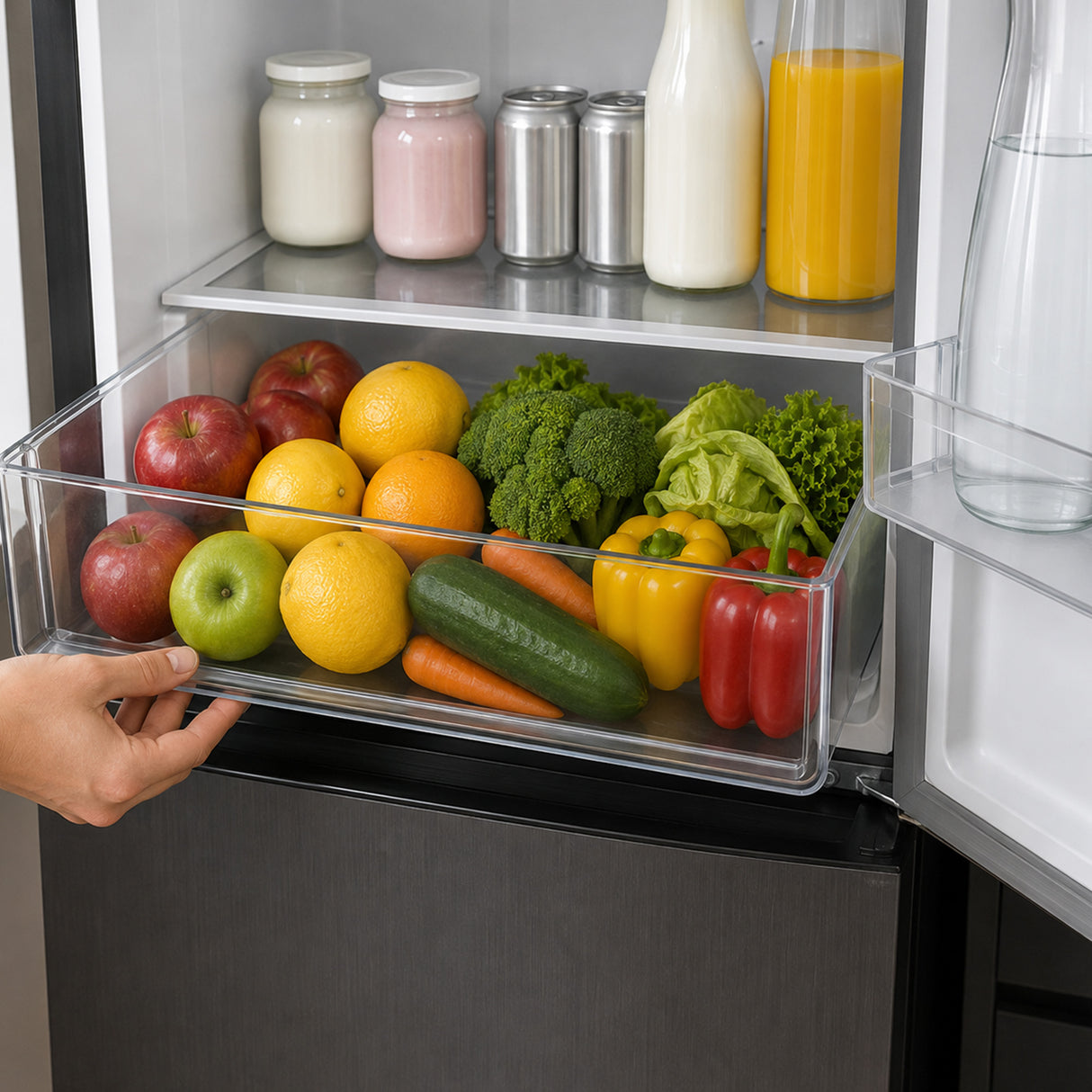 Frigo congélateur Heinner HCNF-HM253INVXE – 253 L – No Frost – moteur inverter – inox – 5 ans de garantie