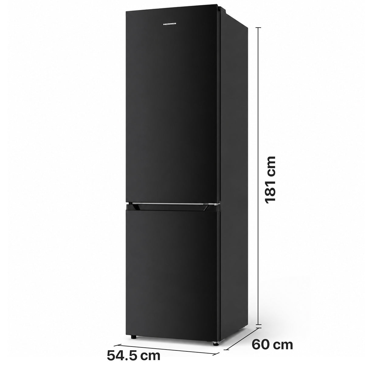 Frigo congélateur Heinner HCNF-HM253INVBKE – Full No Frost – compresseur inverter – Noir