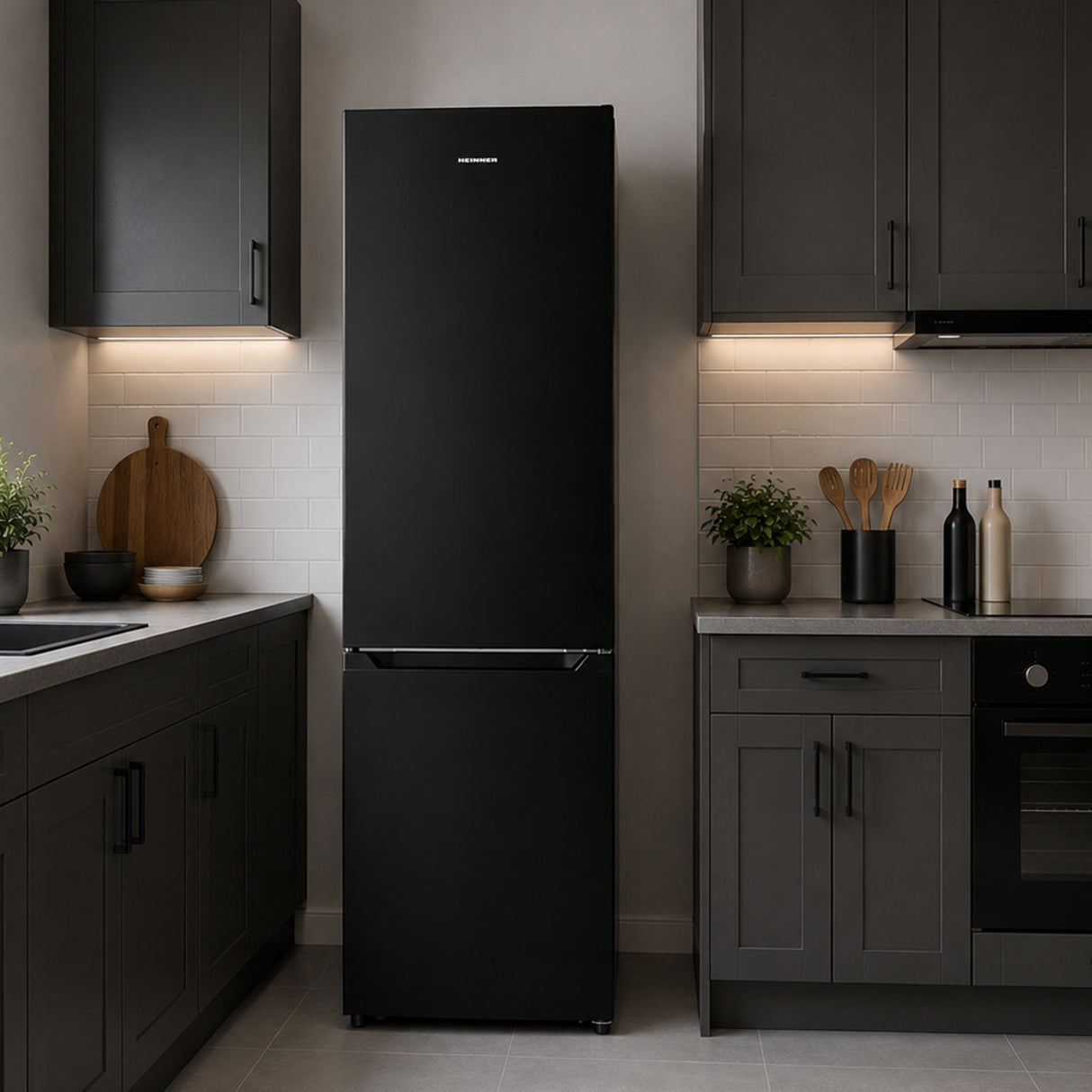 Frigo congélateur Heinner HCNF-HM253INVBKE – Full No Frost – compresseur inverter – Noir