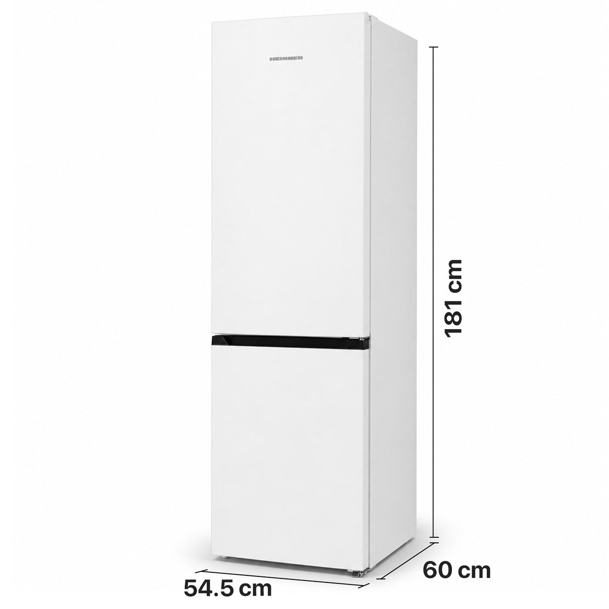 Frigo congélateur Heinner HCNF-HM253INVE – 253 litres – No Frost – Inverter – Commande électronique – blanc – 5 ans de garantie