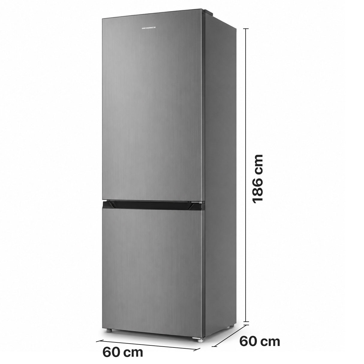 Frigo congélateur Heinner HCNF-HM293INVXE – 293 L – No Frost – Inverter – inox – 5 ans de garantie