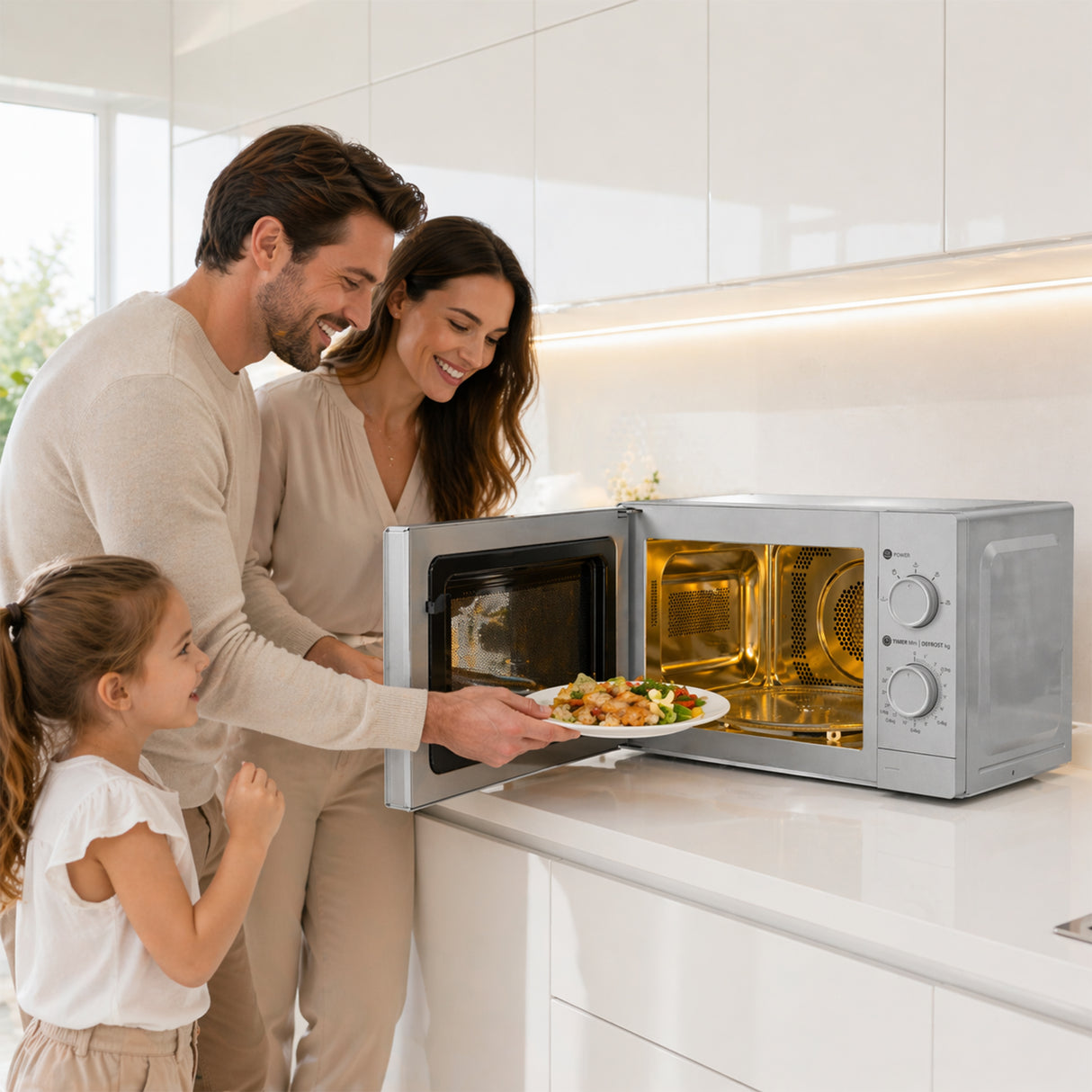 Micro-ondes Heinner HMW-MD20MSL – pose libre – 20 litres – 700W – argent