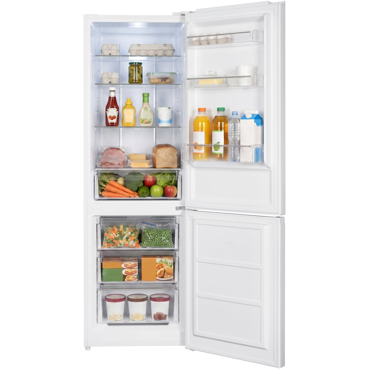 Frigo congélateur Heinner HCNF-HM293INVE – 293 litres – No Frost – inverter – classe énergétique E – blanc