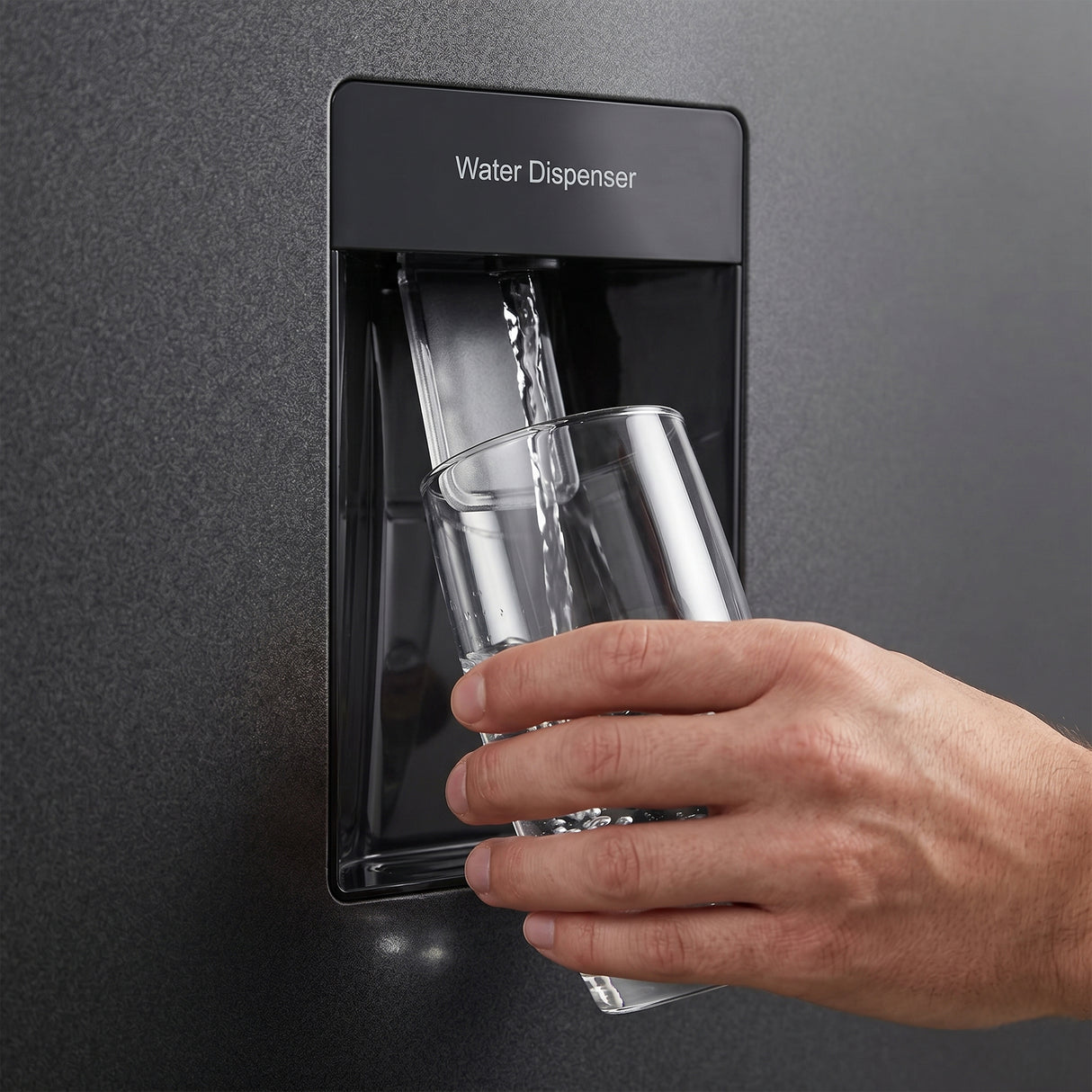 Frigo congélateur anthracite Heinner HCNF-HM291INVDGWDE++ – 291 L – No Frost avec Distributeur d’eau – Pose libre