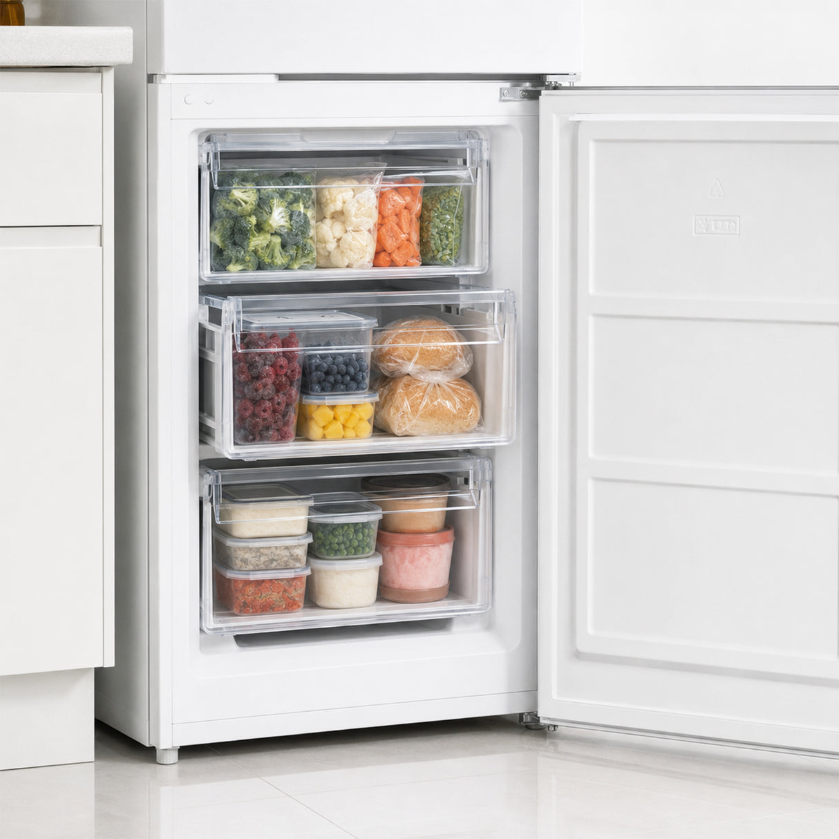Frigo congélateur Heinner HCNF-HM293INVD – 293 litres – No Frost – inverter – classe énergétique D – blanc