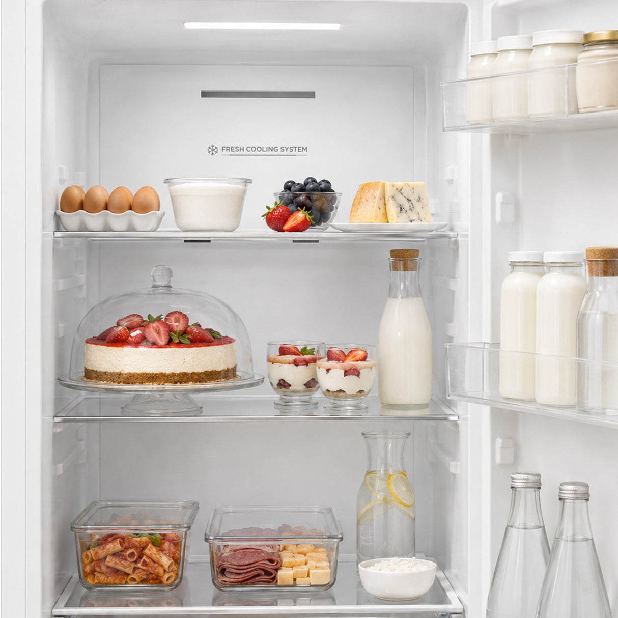Frigo congélateur Heinner HCNF-M330INVE – 330 litres – No Frost – inverter – classe énergétique E – blanc