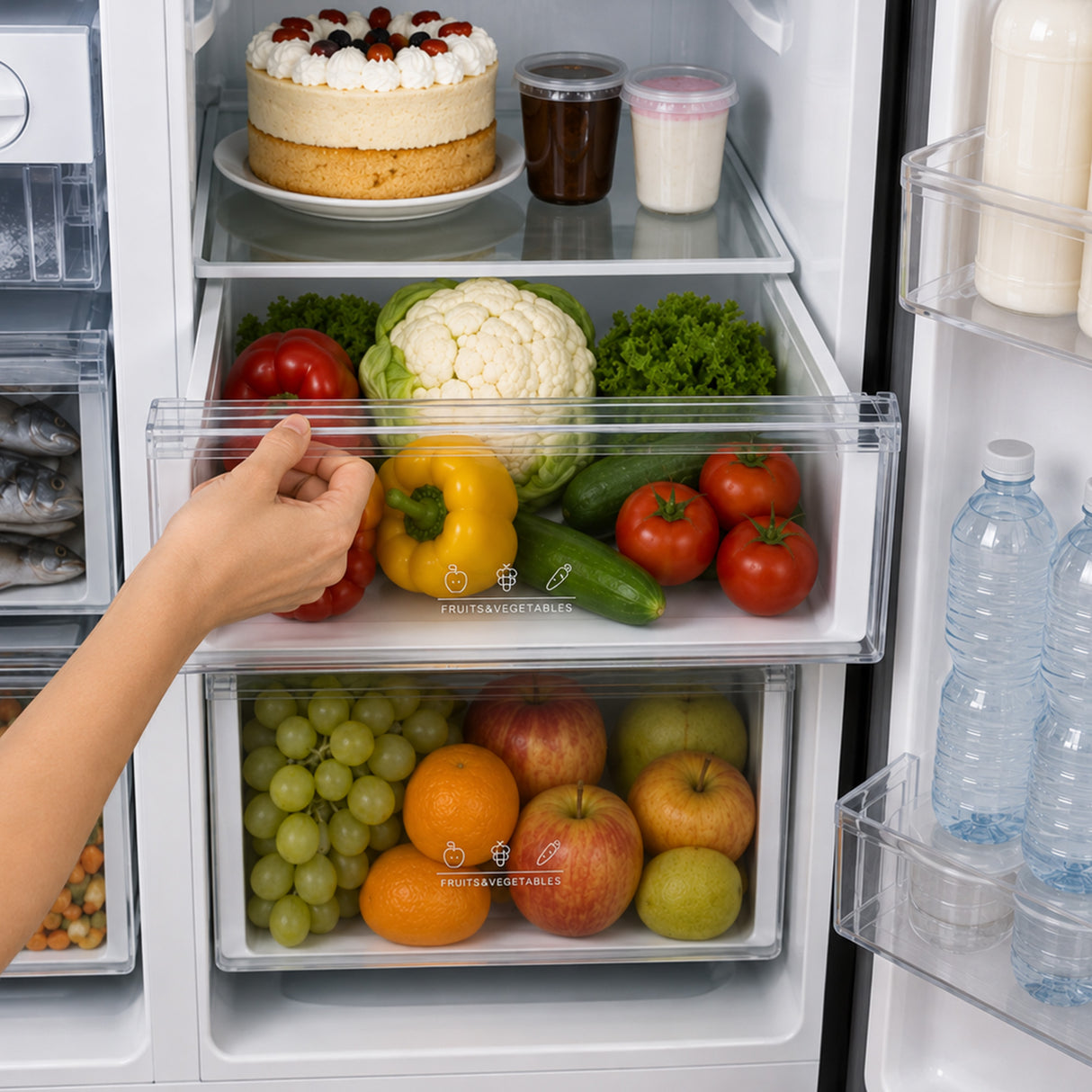 Frigo américain Heinner HSBS-M548NFINVBKE – 548 litres – No Frost – inverter – classe énergétique E – noir