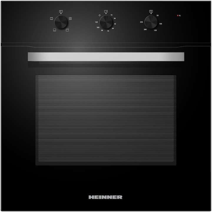Heinner HBO-M654G-GBK Inbouw Oven 70 L – Elektrisch – Heteluchtfunctie – Grill – 4 Functies – Timer – Energieklasse A