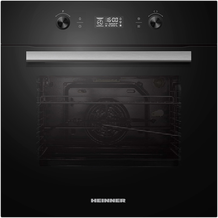 Heinner HBO-M709GCDRC-GBK Inbouw Oven 70 L – Elektrisch – Heteluchtfunctie – Grill – 9 Functies – Touchdisplay – Energieklasse A