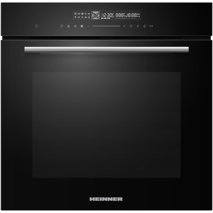 Heinner HBO-M7214GCDRC-GBK Inbouw Oven 72 L – Elektrisch – Heteluchtfunctie – Grill – 14 Functies – AirFry-functie – Touchdisplay – Energieklasse A+