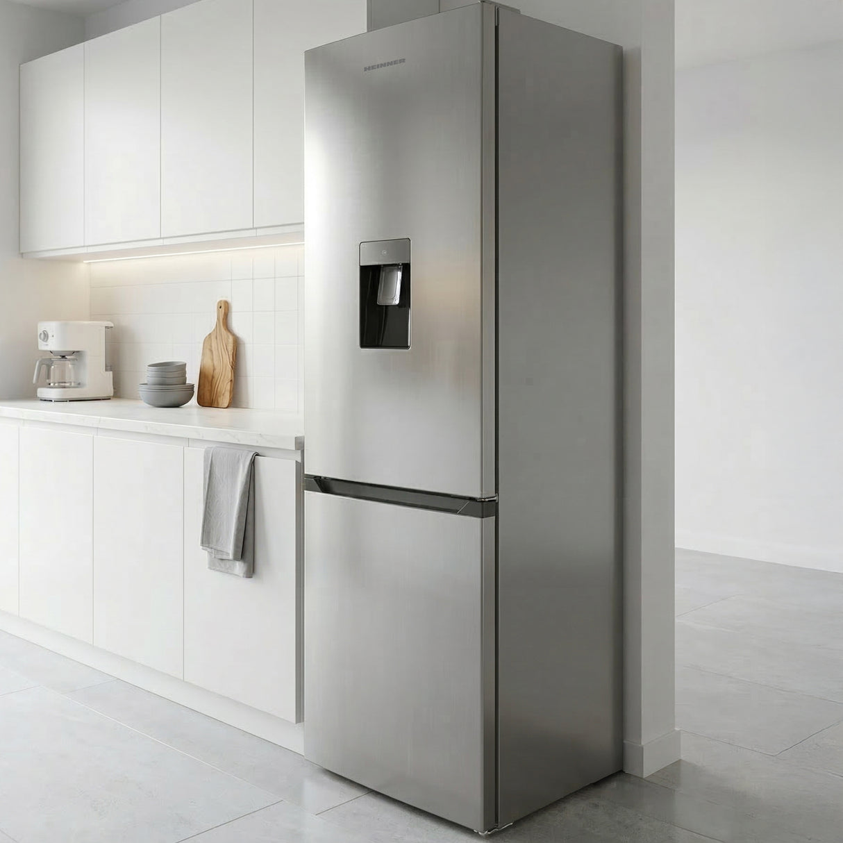 Heinner HC-HM260XWDE++ Koel-vriescombinatie 260 L – Waterdispenser