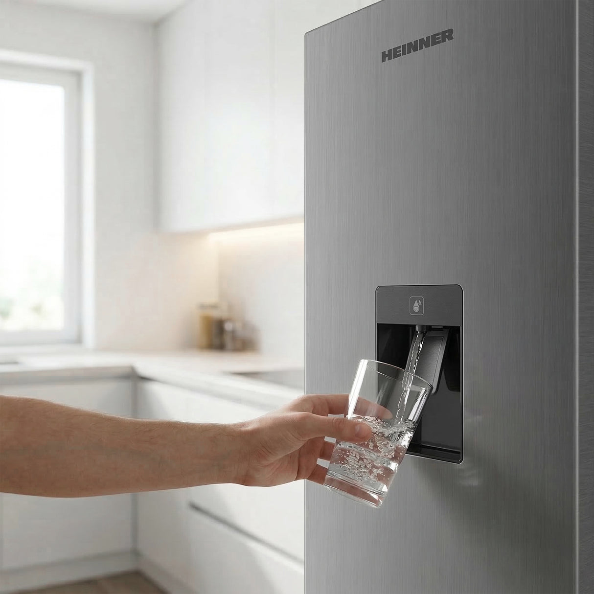 Heinner HC-HM260XWDE++ Koel-vriescombinatie 260 L – Waterdispenser