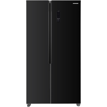 Heinner Amerikaanse koelkast HSBS-HM442NFGBKE – 442L – energielabel E