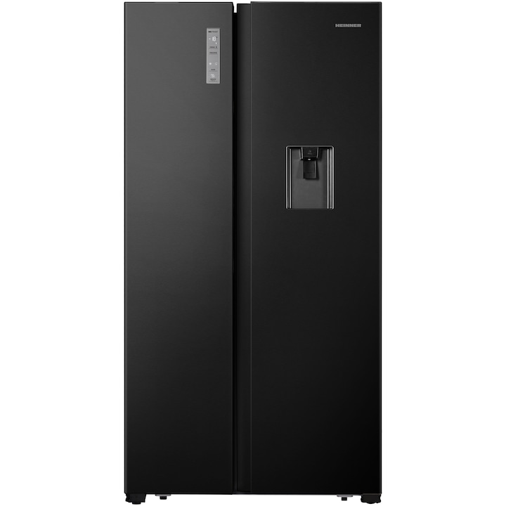Heinner HSBS-HS519NFBKWDE++ Amerikaanse Koelkast 519L – Waterdispenser