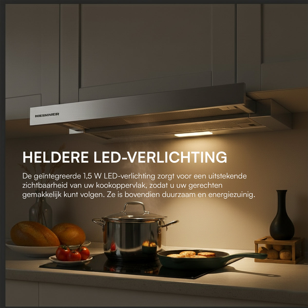 Heinner HTCH-MD400IX afzuigkap – energielabel B – inox – foto 3