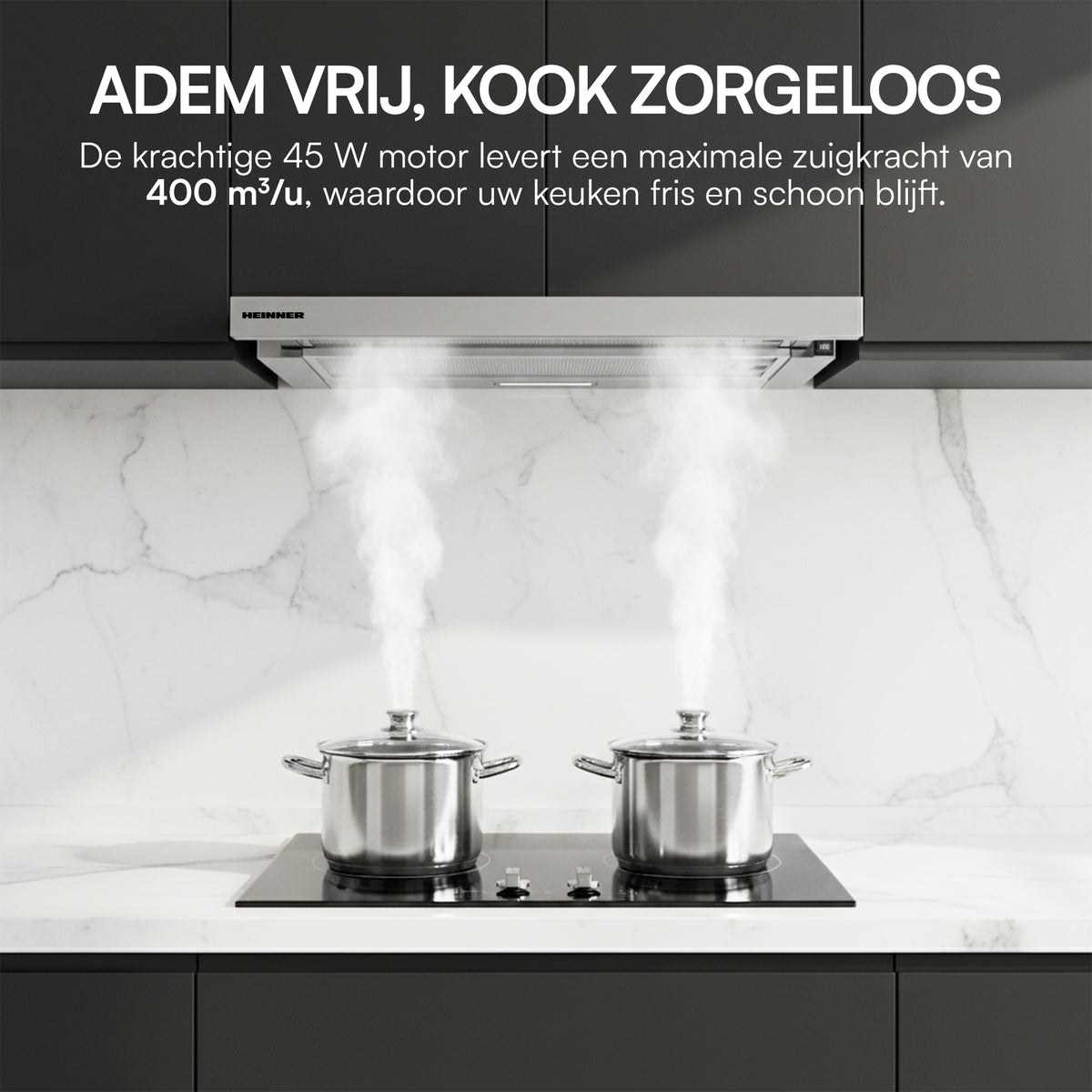 Heinner HTCH-MD400IX afzuigkap – energielabel B – inox – foto 4