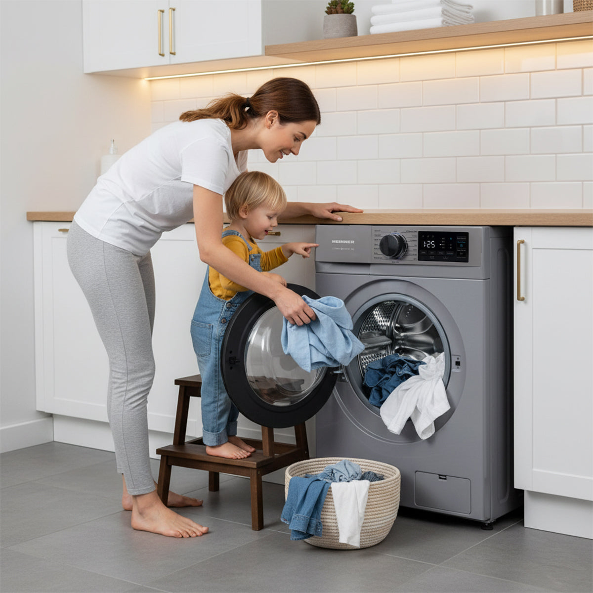 Wasmachine Heinner HWM-M914IVNSA – 9 kg – 1400 toeren – slank 49,5 cm diep – energielabel A – foto 4