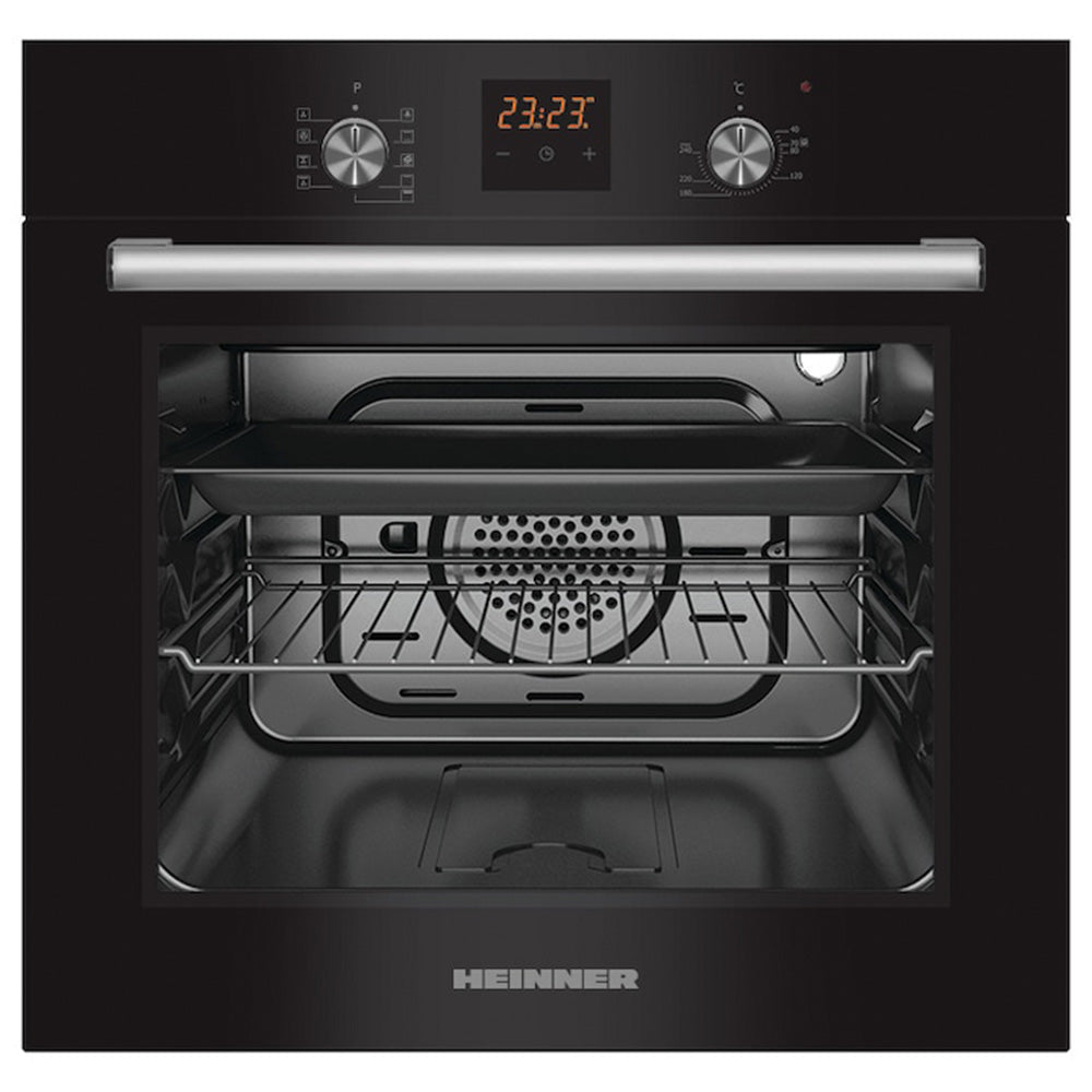 Heinner HBO-S569LDTGC-GBK Inbouw Oven 56 L – Hetelucht – Grill – Digitaal