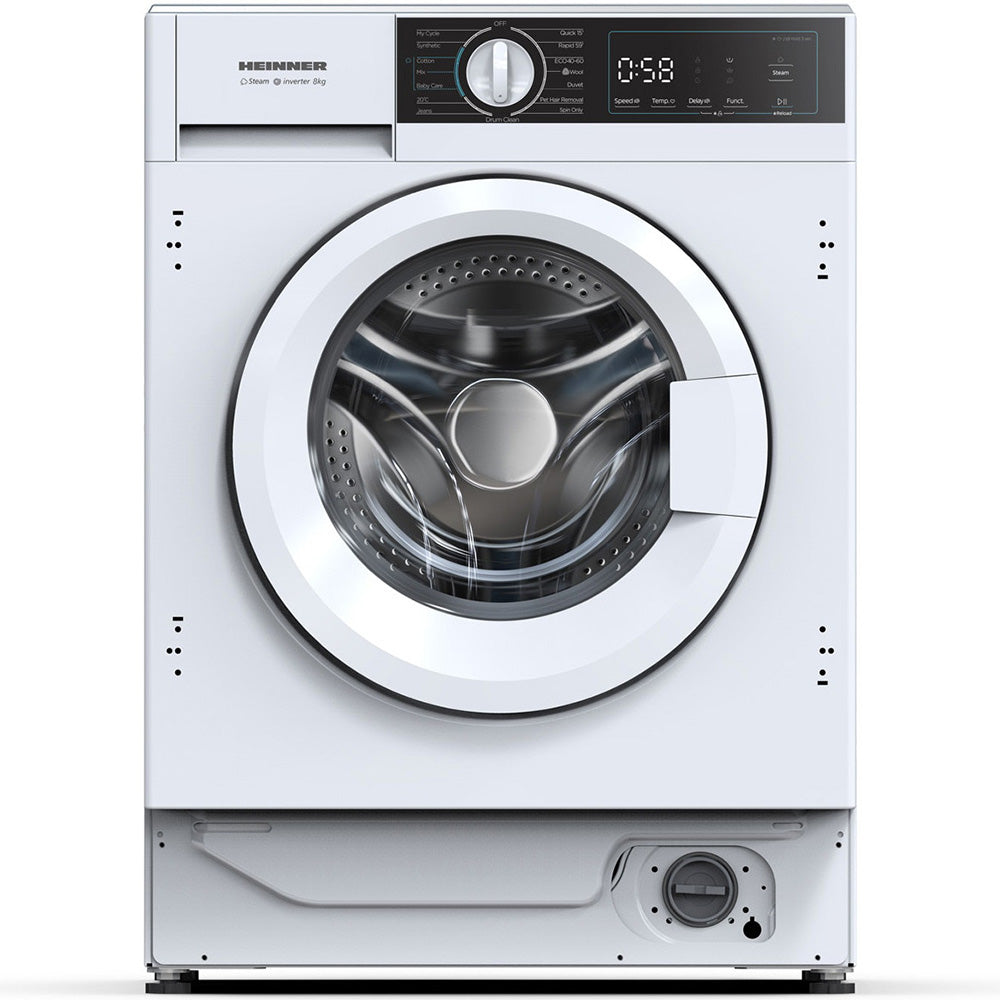 Heinner HWM-BI814IVA+++ Inbouw Wasmachine 8 kg – 1400 RPM