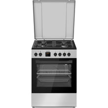 Cuisinière à gaz Heinner HFSC-S66FDC-BIX – 4 Brûleurs – Four 6 Fonctions – Gril