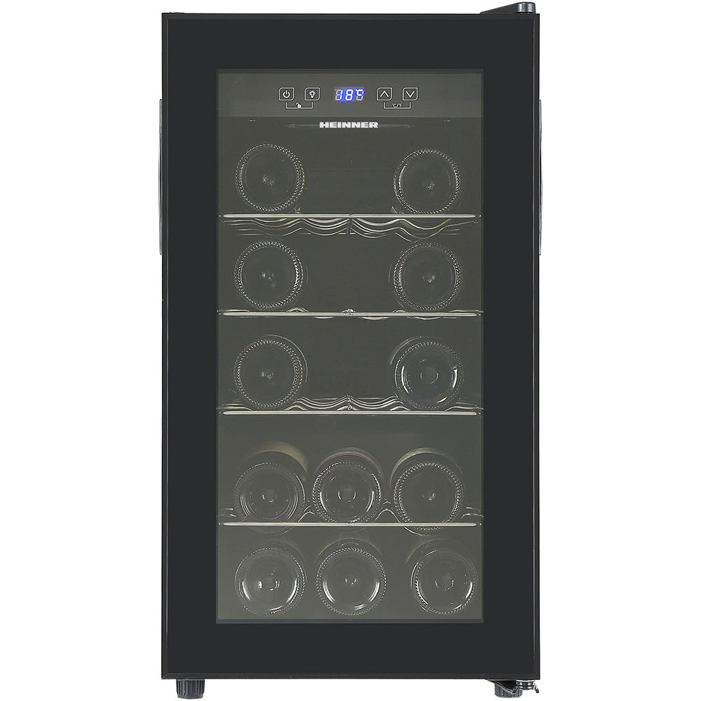 Heinner HRV-A52DRM18 Wijnkoelkast 55 L – 18 Flessen – Houten Leggers