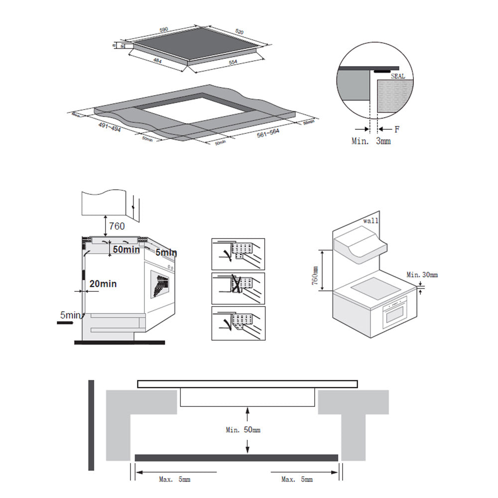 Heinner HBHI-M4ZB2FXTC Inductiekookplaat – 4 Zones – Touchslider