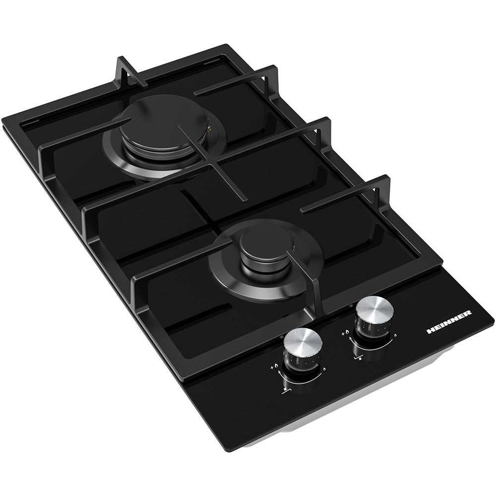 Heinner HBH-M302FGBK Gaskookplaat 30 cm – 2 Branders – Gietijzer