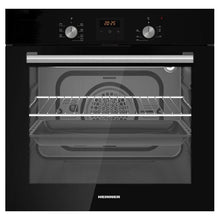 Heinner HBO-S568LDTGC-BK inbouwoven – 56 L – 7 functies – hetelucht, grill & timer – LED touch – energieklasse A – zwart