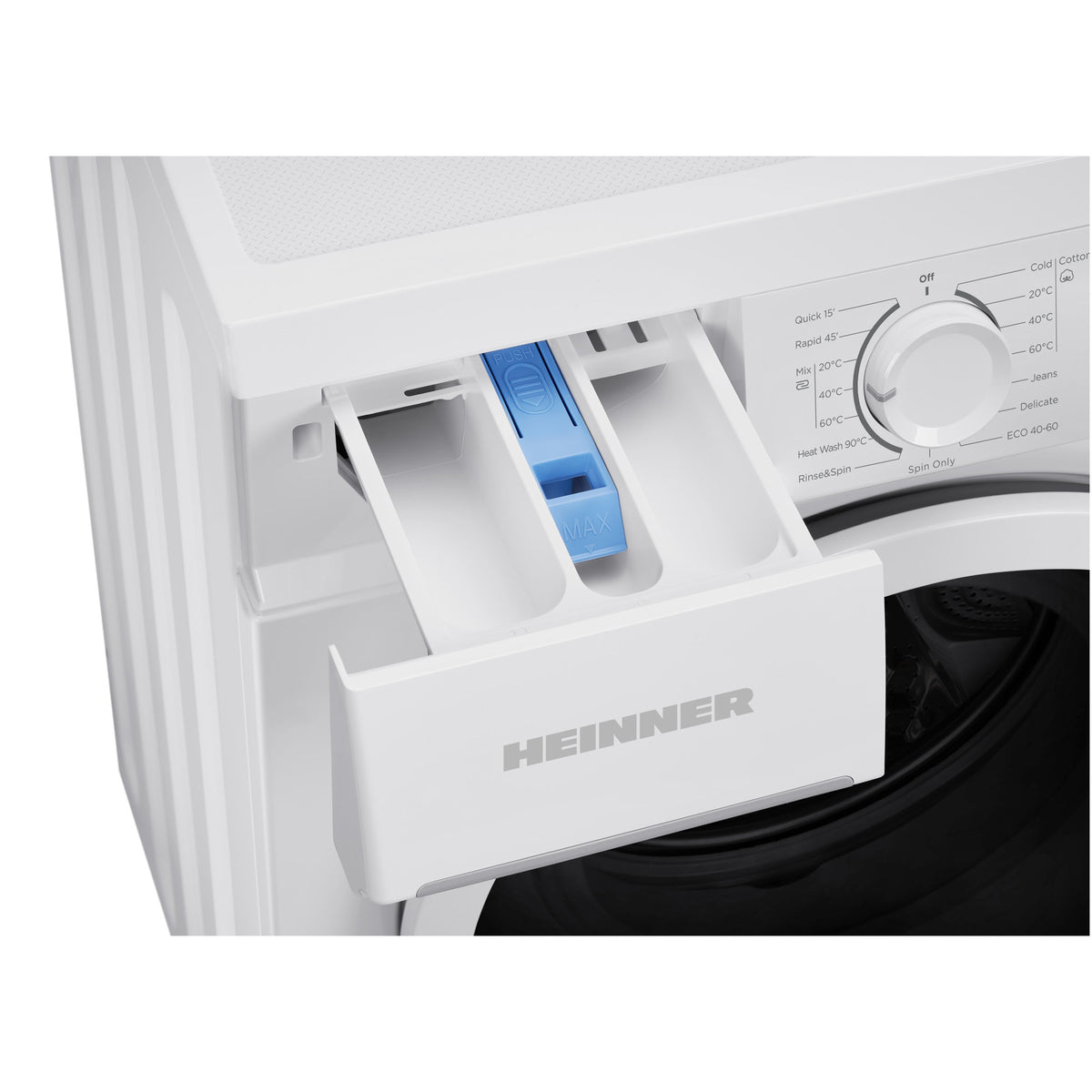 Heinner wasmachine HWM-M6010SMD – 6 kg – 1000 toeren – smal – energielabel D