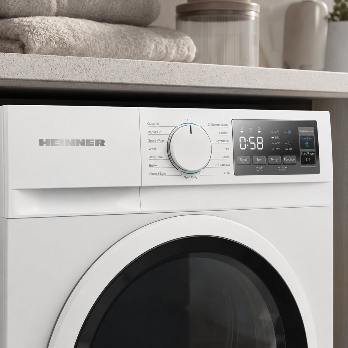 Wasmachine Heinner HWM-M714IVSMNA – Smal – 7 kg – 1400 toeren – Energielabel A