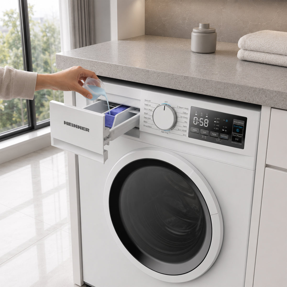 Wasmachine Heinner HWM-M714IVSMNA – Smal – 7 kg – 1400 toeren – Energielabel A
