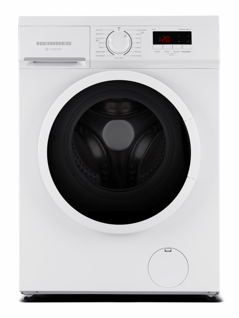 Heinner HWM-M8014SMA wasmachine – 8 kg – 1400 toeren – energielabel A – wit