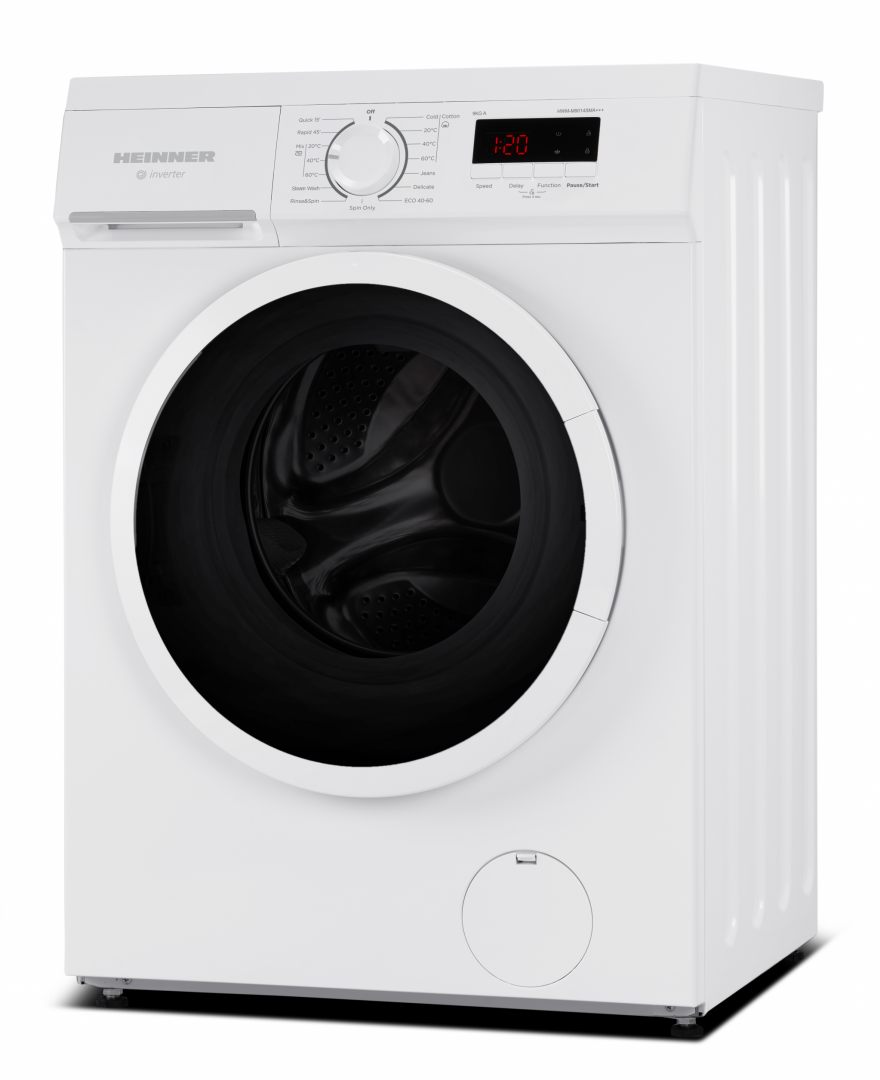 Heinner HWM-M9014SMA wasmachine – 9 kg – 1400 toeren – energielabel A – wit