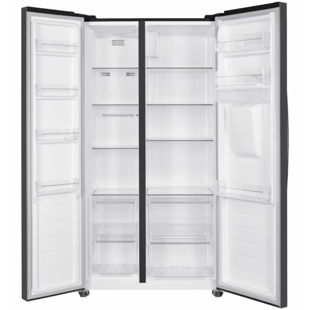 einner HSBS-HM439NFINVDGWDE++ Amerikaanse Koelkast met Waterdispenser 439 L – No Frost – Antraciet