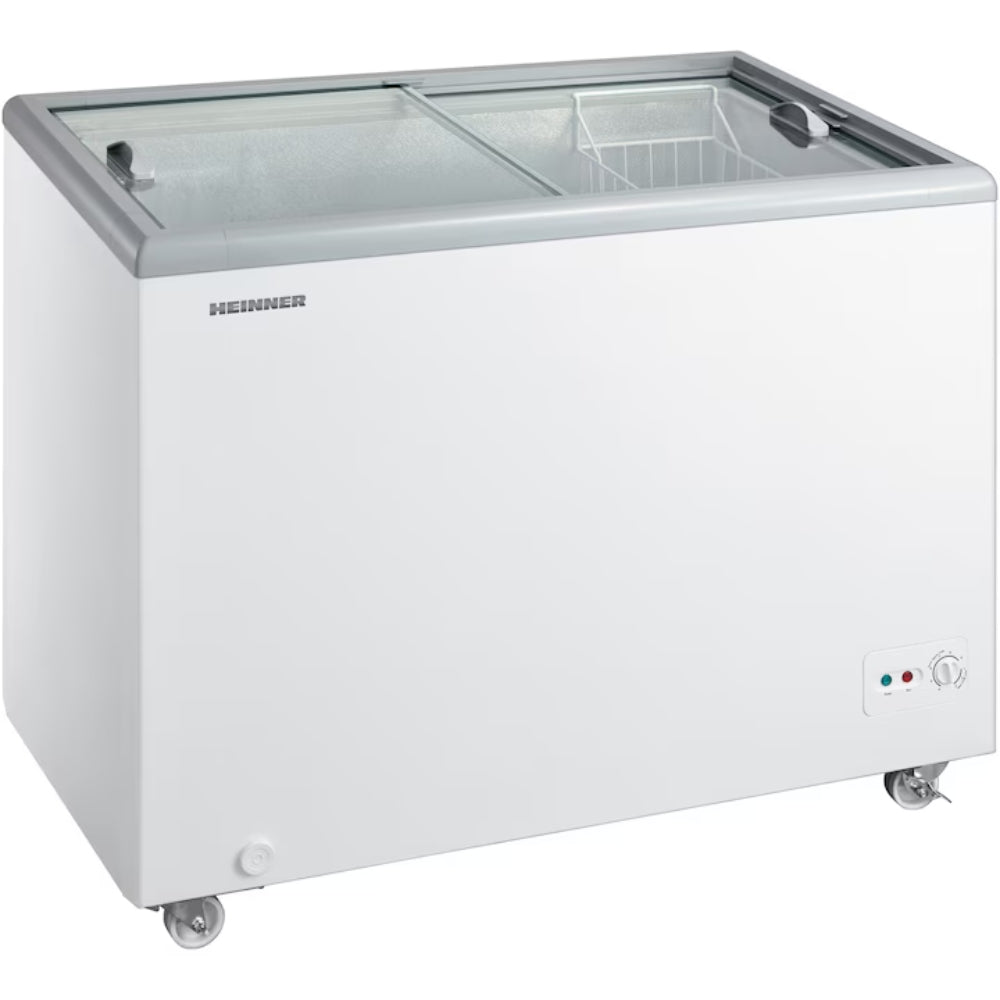 Heinner HSF-M255WHC Vrieskist – 255 L – Schuifglasdeksel – Convertible (Vriezer/Koelkast)
