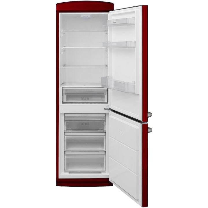 Fram FC-VRR341BDE++ Koel-vriescombinatie – Retro Design – 340 L – LED Verlichtin - afbeelding 6