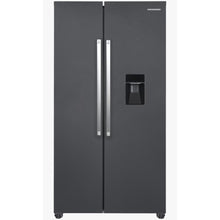 Heinner HSBS-HM439NFINVDGWDE++ Amerikaanse Koelkast met Waterdispenser 439 L – No Frost – Antraciet