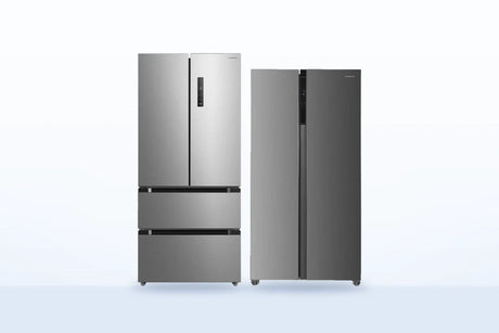 Heinner French door koelkast en side-by-side koelkast naast elkaar
