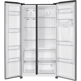Heinner HSBS-HM529NFINVDGWDE++ Amerikaanse Koelkast met Waterdispenser 529 L – No Frost – Inverter Compressor - Antraciet