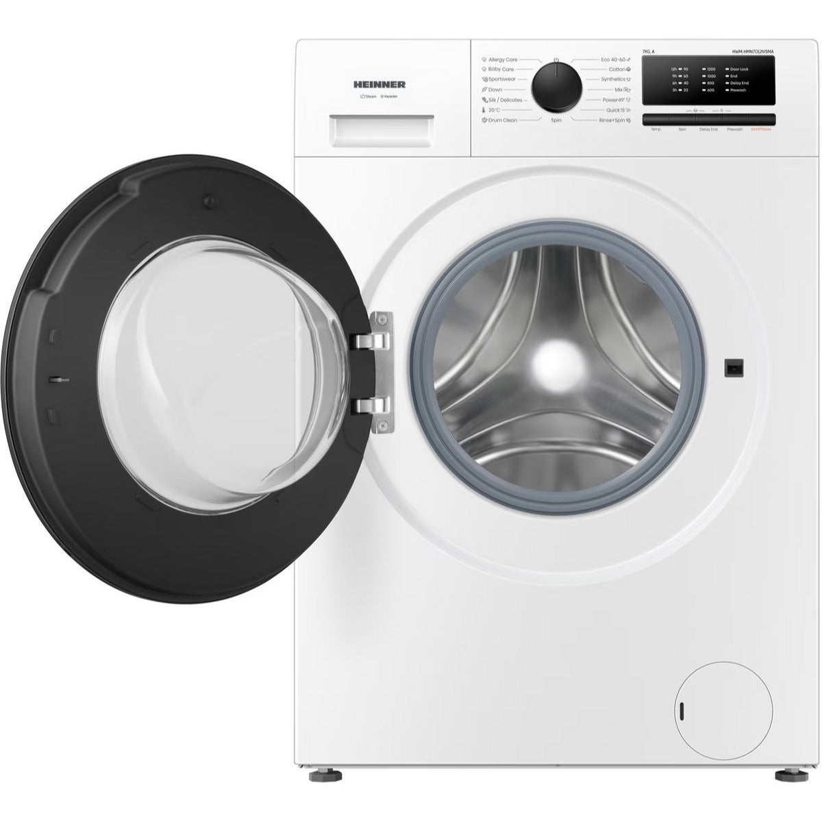 Heinner wasmachine HWM-HMN7012IVSMA – 7 kg – inverter – energielabel A