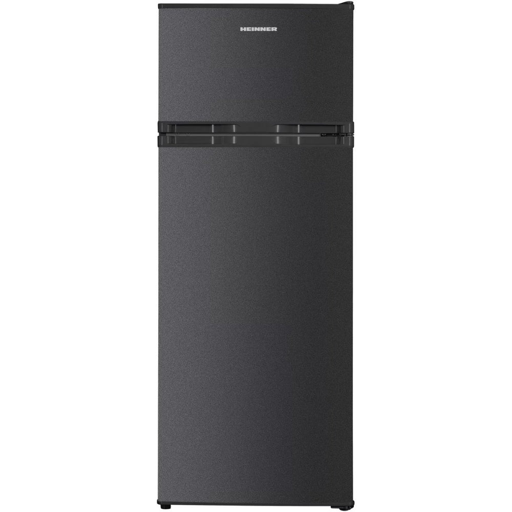 Heinner HF-H2206DGE++ Koel-vriescombinatie 206 L – Instelbare Thermostaat – LED-verlichting – Omkeerbare Deur – Antraciet