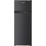 Heinner HF-H2206DGE++ Koel-vriescombinatie 206 L – Instelbare Thermostaat – LED-verlichting – Omkeerbare Deur – Antraciet