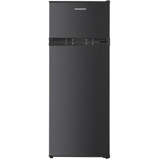 Heinner HF-H2206DGE++ Koel-vriescombinatie 206 L – Instelbare Thermostaat – LED-verlichting – Omkeerbare Deur – Antraciet
