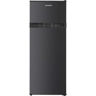 Heinner HF-H2206DGE++ Koel-vriescombinatie 206 L – Instelbare Thermostaat – LED-verlichting – Omkeerbare Deur – Antraciet