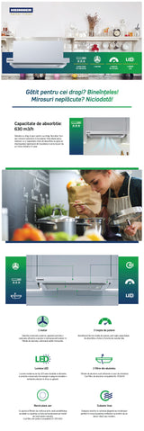 Heinner HTCH-MD600IX afzuigkap – energielabel C – inox