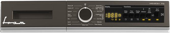 Fram FHPD-V8T2A++ Warmtepompdroger - 8 kg - Wasdroger - 15 Programma's - LED dis - afbeelding 5