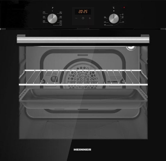 Heinner HBO-S568LDTGC-BK Inbouwoven – 56 L – Energieklasse A – 7 Functies – LED  - afbeelding 1