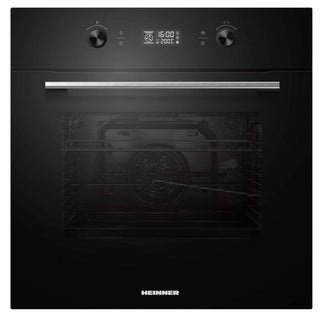 Heinner inbouw oven HBO-M7010GCDRP-GBK – 70 L – pyrolytische zelfreiniging – hetelucht, grill, fermentatie – touchdisplay – energieklasse A – zwart glas – 5 jaar garantie