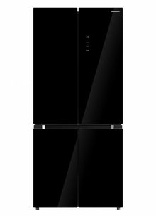 Heinner American Side-by-Side Koelkast HSBS-M515MDINVHGBKE – 515 L – No Frost – Inverter – Zwart Glas